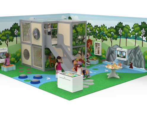 Детские площадки для помещений в эко-стиле